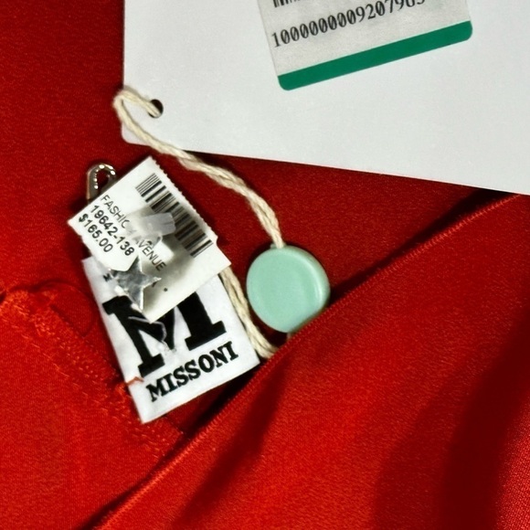 M by Missoni Batwing Design Red/Orange Dress Size 6 NWT - Picture 5 of 5